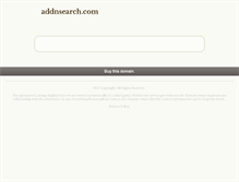 Tablet Screenshot of addnsearch.com